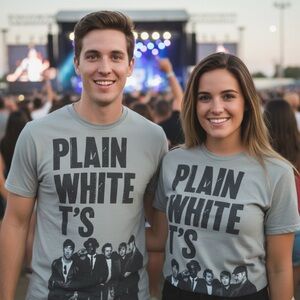 Plain White T's Startee unisex band tshirt sz S